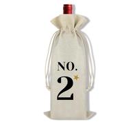 Ximalun Burlap Wine Bags for Blind Wine Tasting Numbers 1-10 Numbered Wine Bottle Bag with Drawstring Christmas Birthday Wedding Party Decoration
