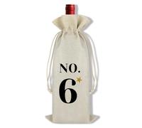 Ximalun Burlap Wine Bags for Blind Wine Tasting Numbers 1-10 Numbered Wine Bottle Bag with Drawstring Christmas Birthday Wedding Party Decoration