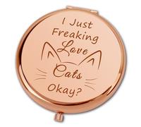 Ximalun Cat Lover Gifts for Women Girls Compact Makeup Mirror for Cat Owner Cat Mum Gift Cat Lady Gift Christmas Thanksgiving Day Mothers Day Birthday Gifts for Cat Lover