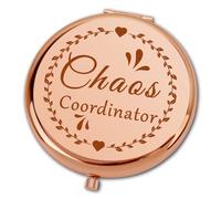 Ximalun Chaos Coordinator Gifts Chaos Coordinator Compact Makeup Mirror for Boss Manager Colleague Teacher Coach Nurse Mum Christmas Birthday Gift Thank You Gift for Women