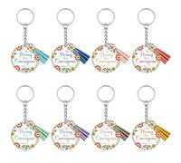 Ximalun Christian Gifts Bulk for Women Floral Bible Verse Keyring Easter Religious Gift Scripture Inspirational Gifts for Women Teens Friends Church Members