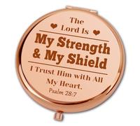 Ximalun Christian Gifts for Women Girls Bible Verse Gift Compact Makeup Mirror for Friends Sister Daughter Mum Aunt Niece Grandma Granddaughter Baptism Gift Religious Gifts for Her