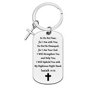 Ximalun Christian Gifts for Women Men Bible Verse Keyring Baptism Gifts Communion Gifts Christmas Birthday Encouragement Gifts Inspirational Religious Gifts for Friends Family Kids