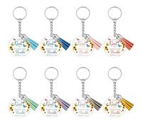 Ximalun Christian Keyring Gifts Acrylic Bible Verse Keyring Scripture Religious Gift Inspirational Gifts for Women Birthday Graduation Mothers Day Easter Christmas