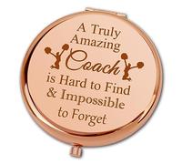 Ximalun Coach Gifts for Women A Truly Amazing Coach is Hard to Find Impossible to Forge Compact Mirror Thank You Gifts for Football Baseball Soccer Basketball Softball Volleyball Swimming Coach