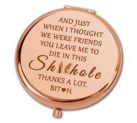 Ximalun Colleague Leaving Gifts for Women Going Away Gift for Coworker Compact Makeup Mirror Funny Farewell Gifts Goodbye Gifts Leaving Gifts for Work Bestie Friend