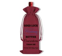 Ximalun Colleague Leaving Gifts Wine Bag New Job Gifts for Colleague Good Luck Gifts Farewell Goodbye Going Away Gifts for Coworker Wine Bottle Bag