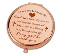 Ximalun Confirmation Sponsor Gift Sponsor Appreciation Gift Compact Makeup Mirror for Sponsor Women AA Sponsor Gift NA Addiction Recovery Gift Thank You Gift for Sponsor