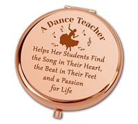 Ximalun Dance Teacher Gifts for Women Dance Teacher Appreciation Gift Compact Makeup Mirror Christmas Birthday Gifts End of Year Gifts Thank You Gift for Dance Instructor