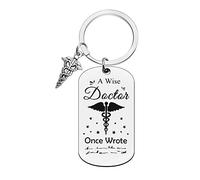 Ximalun Doctor Gifts Doctor Keyring A Wise Doctor Once Wrote Keyring Doctors Day Gifts Christmas Birthday Retirement Graduation Doctor Appreciation Gifts Doctor Gifts for Men Women