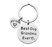 Ximalun Dog Grandma Gifts Keyring Best Dog Grandma Ever Keyring Dog Lover Gifts Mothers Day Gifts Christmas Birthday Gifts Dog Owner Gifts for Grandma Grandmother Nana