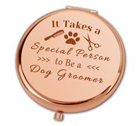 Ximalun Dog Groomer Gifts for Women It Takes A Special Person To Be A Dog Groomer Compact Makeup Mirror Pet Grooming Gift Dog Stylist Gift Dog Salon Gift Christmas Birthday Gift