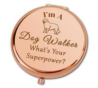 Ximalun Dog Walker Gifts for Women Dog Sitter Gift Compact Makeup Mirror for Dog Lover Pet Owner Gift Dog Mum Gift Thanksgiving Day Mothers Day Christmas Birthday Gifts for Dog Owner