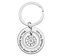 Ximalun Dungeon Master Keyring - D&D Gift: 'When The DM Smiles, It's Already Too Late' Funny RPG Gamer Gift