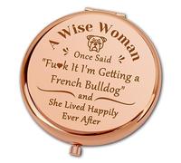 Ximalun French Bulldog Gifts for Women Compact Makeup Mirror for Dog Mum French Bulldog Lover Gift Dog Owner Gift Mothers Day Christmas Birthday Gifts for French Bulldog Mum