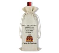 Ximalun Funny Birthday Gifts for Men Birthday Wine Bag Gift for Him Boyfriend Husband Brother 16th 18th 20th 25th 30th 40th Birthday Gifts for Wine Lovers Birthday Party Decorations Wine Bottle Bag