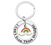 Ximalun Funny Gay Keyring Gay Pride Gifts I Can't Even Think Straight Keyring LGBT Gift Lesbian Gift Anniversary Valentines Day Christmas Birthday Gifts for Gay Boyfriend Girlfriend Husband Wife