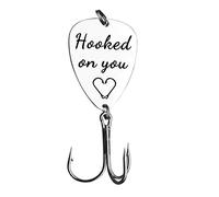 Ximalun Gifts for Boyfriend Husband Anniversary Fishing Gifts for Him Fiance Hooked on You Fishing Lures Christmas Birthday Gifts Valentines Day Gifts for Him