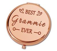 Ximalun Grandma Gifts from Grandchildren Best Grammie Ever Compact Makeup Mirror for Nana Grammy Grandmother Grandma Birthday Gifts Christmas Mothers Day Thanksgiving Day Gifts