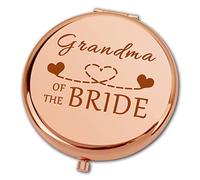 Ximalun Grandma of the Bride Gifts Compact Makeup Mirror for Nana Grandmother of the Bride Wedding Party Bridal Shower Engagement Wedding Gifts for Grandma of the Bride