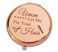 Ximalun Hairdresser Gifts for Women Hair Stylist Gift Let Me Fix Your Hair Compact Makeup Mirror for Hairdresser Barber Cosmetology Graduation Gift Christmas Birthday Gifts for Hairdresser