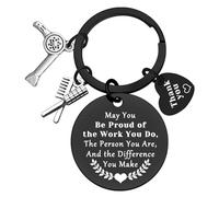 Ximalun Hairdresser Gifts Hair Stylist Keyring Hair Stylist Appreciation Gifts Cosmetology Graduation Gift Hairdresser Retirement Christmas Birthday Thank You Keyring for Hair Dresser
