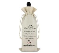 Ximalun Housewarming Gift for Women Men Wine Bag First Home Gift for Couple Friends Family New Homeowners New House New Home Gift Wine Bottle Bag New Apartment Gift for Home Buyer