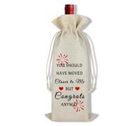 Ximalun Housewarming Gifts for New Home Wine Gift Bag House Warming Gift for Women Men Moving Away Gift for Best Friend Family Neighbor New Home Owner Gifts