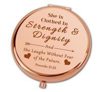 Ximalun Inspirational Gifts for Women Compact Makeup Mirror for Sister Best Friend Mother Daughter Grandma Aunt Wife Religious Gift Christmas Birthday Gifts Christian Gifts for Women