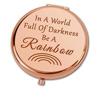 Ximalun LGBT Gifts for Women Gay Pride Gift Compact Makeup Mirror Anniversary Valentines Day Gifts Christmas Birthday Gifts Lesbian Gifts for Girlfriend Wife Fiancee Sister Friend