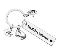 Ximalun Midwife Thank You Gifts Midwife Keyring Doula Nurse Appreciation Gift You Make A Difference Keyring for Obstetrician OBGYN Doctor OB Nurse Christmas Birthday Leaving Retirement Gift