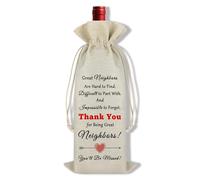 Ximalun Neighbor Gift Neighbor Moving Away Gift Great Neighbors are Hard to Find Wine Gift Bag Housewarming Gift for Neighbor Goodbye Gifts Farewell Gifts Leaving Gifts for Neighbor