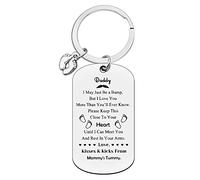 Ximalun New Dad Keyring Daddy to Be Gifts First Time Dads Gifts Soon to Be Dad Keyring Fathers Day Christmas Birthday Present Pregnancy Announcement for Daddy