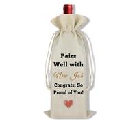 Ximalun New Job Gifts for Women Men Congratulations Gifts Pairs Well with New Job Wine Bag Promotion Gift Leaving Gifts for Colleague Goodbye Farewell Going Away Gifts