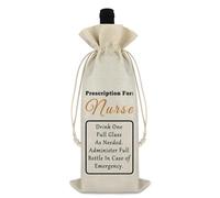 Ximalun Nurse Gifts Wine Bag Medical Nurse Wine Bottle Gift Bag Nurse Student Graduation Gifts Nurses Week Nurses Day Gift Christmas Birthday Gifts Thank You Gifts for Nurse