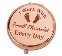 Ximalun Nurse Midwife Thank You Gift NICU Nurse Compact Makeup Mirror Appreciation Gift for OBGYN Doctor OB Nurse Obstetrician Gynecologist Gift Doula Nurse Christmas Birthday Gift