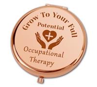 Ximalun Occupational Therapy Gifts for Women OT Compact Makeup Mirror Occupational Therapist Appreciation Gift OT Assistant Gift OT Student Gift Graduation Christmas Birthday Gift