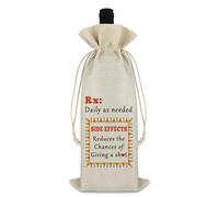 Ximalun Pharmacist Gifts Wine Bag Pharmacy Technician Gift for Pharmacist Women Men Graduation Christmas Birthday Gift for Pharmacist Pharmacy Tech Thank You Gift RX Wine Bottle Gift Bag