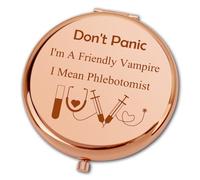 Ximalun Phlebotomist Gifts for Women Phlebotomy Technician Gifts Compact Makeup Mirror for Hematologist Nurse Graduation Christmas Birthday Thank You Gift for Phlebotomist