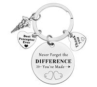 Ximalun Preceptor Appreciation Gift Preceptor Keyring Thank You Gift for Preceptor Nurse Instructor Nurse Teacher Gift Leaving Retirement Christmas Birthday Nurse Day Week Gift for Preceptor