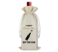 Ximalun Pregnancy Announcements Gifts Wine Bag I Can't Drink This But You Can Wine Bottle Bag Baby Announcement Gifts for Friends Family Pregnancy Reveal Ideas Baby Shower Party Decor