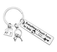 Ximalun Realtor Gifts Keyring Real Estate Agent Gifts Everything I Touch Turns to Sold Keyring Thank You Gifts Christmas Birthday Gifts Realtor Gifts for Women Men