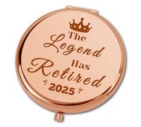 Ximalun Retirement Gifts for Women The Legend Has Retired 2025 Compact Makeup Mirror Leaving Presents for Colleagues Retirement Gifts for Friends Family Teacher Boss Colleague