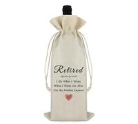 Ximalun Retirement Wine Bag Retirement Gifts for Women Men Funny Farewell Gifts for Coworkers Going Away Goodbye Leaving Gifts for Colleagues Boss Friends Mom Dad Nurse Doctor Teacher