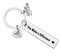 Ximalun School Bus Driver Keyring Bus Driver Appreciation Gifts You Make A Difference Keyring Thank You Gifts for Bus Driver Birthday Christmas Leaving Retirement End of the School Year Gift