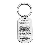 Ximalun Son Wedding Gifts from Mum To My Son Gifts Son Keyring Gifts on His Wedding day Mum to Son Gifts Mother to Son Gifts Wedding Gifts for Son from Mum