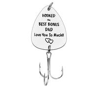 Ximalun Step Dad Gifts Fathers Day Gift Hooked The Best Bonus Dad Love You So Much Fishing Lure Bonus Dad Gift Stepfather Gifts Christmas Birthday Gifts Stepdad Gifts from Daughter Son