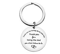 Ximalun Step Dad Gifts Keyring Fathers Day Gift Thank You for Being the Dad You Didn't Have to Be Keyring Christmas Birthday Gifts Step Dad Gifts from Daughter Son