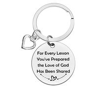 Ximalun Sunday School Teacher Gifts Keyring Bible Teacher Gift Religious Teacher Appreciation Gifts Graduation Christmas Birthday Gifts Christian Teacher Gifts for Women Men