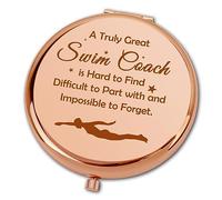 Ximalun Swim Coach Gifts Swimming Coach Appreciation Gift A truly Great Swim Coach is Hard to Find Compact Mirror Swimming Teacher Gift Leaving Retirement Thank You Gift for Swim Coach
